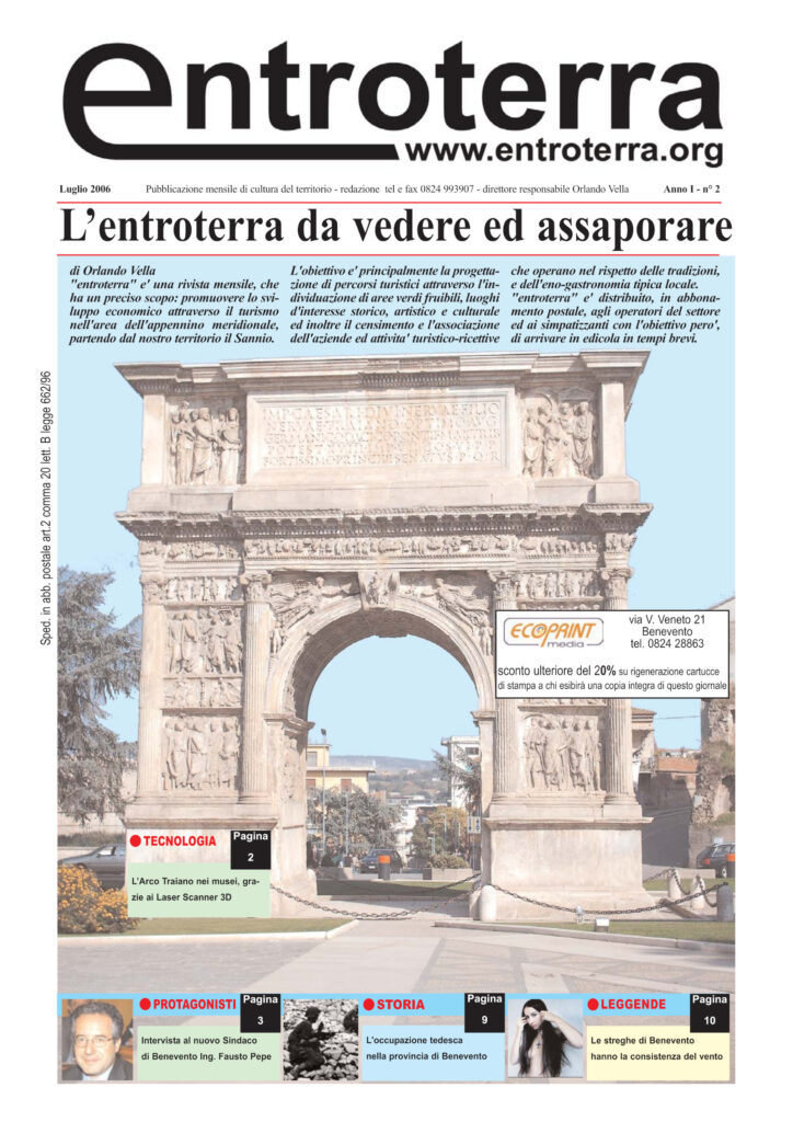 Copertina di Entroterra – anno 1 – n. 1 – luglio 2006