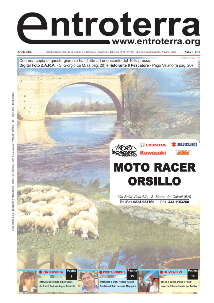 Copertina di Entroterra – anno 1 – n. 2 – agosto 2006