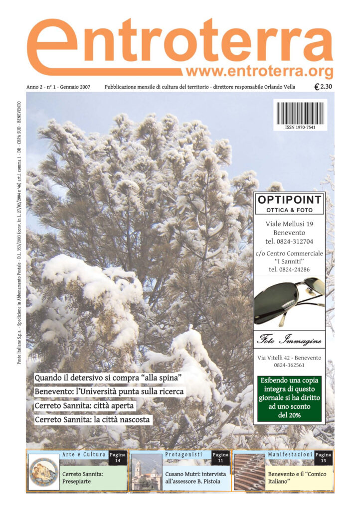 Copertina di Entroterra – anno 2 – n. 1 – gennaio 2007