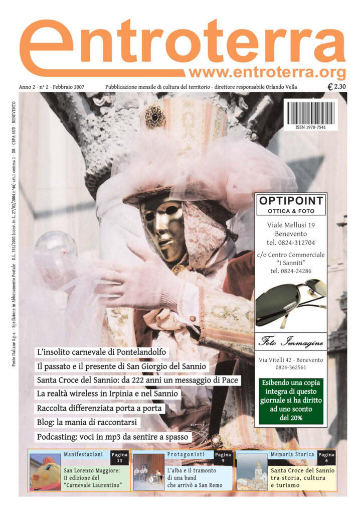 Copertina di Entroterra – anno 2 – n. 2 – febbraio 2006