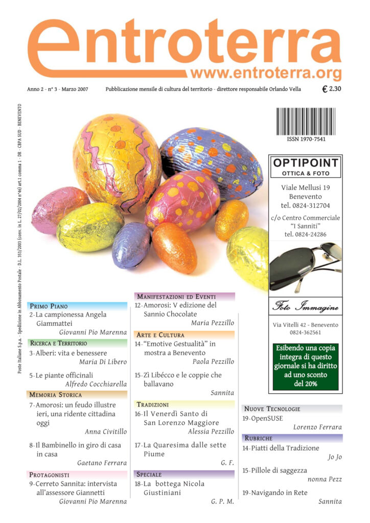 Copertina di Entroterra – anno 2 – n. 3 – marzo 2007