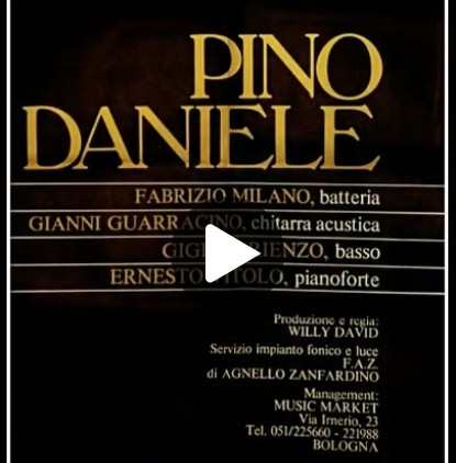 Link alla registrazione del concerto di Pino Daniele tenutosi a San Giorgio La Molara il 22 agosto 1979 nell'ambito della Festa dell'Unità
